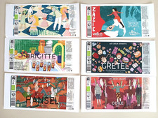 lot 3 de  6 etiquettes