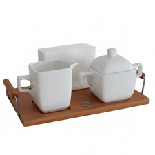 Set 4 pièces porcelaine