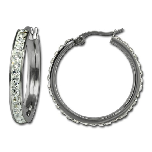 Amello boucles oreilles inox - boucles, d'oreilles