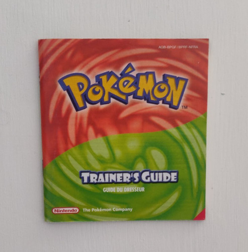 Livret pokémon rouge - livret, feu/vert