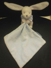 DOUDOU ET COMPAGNIE lapin blanc mouchoir nœud bleu rayé boite fleur (5 dispo)