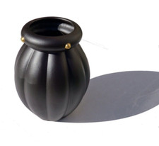 SYLVIA CORETTE - LES HERITIERS - VASE NOIR & OR - OLIVIER GAGNERE ERA 1980