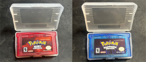 2pcs gba game - gba, (sapphire+ruby)
