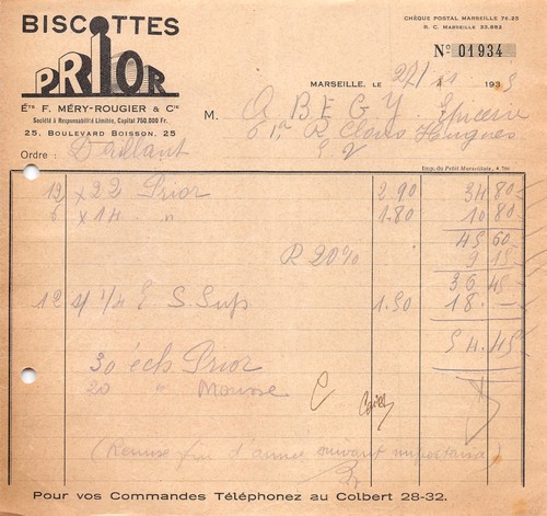 1935 biscottes prior ets - ets, f