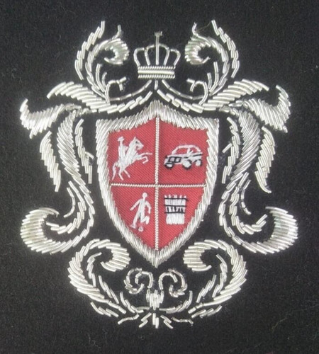 Badge broderie royal shield - royal,