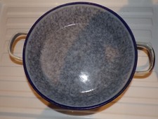 ancien Plat a oeuf  Émaillé rond Style Lustucru ancien épicerie