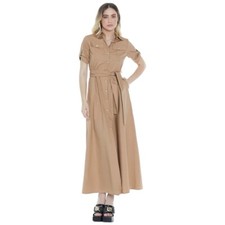 Relish Robe Longue Chemisier Couleur Chameau Article Yaeko RDP2309033033 Neuf