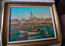 Tableau Huile sur toile - Port