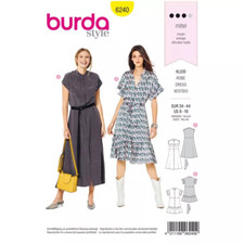6240 PATRON BURDA  CREATIONS ROBE ELEGANTE FLUIDE     36 AU 46