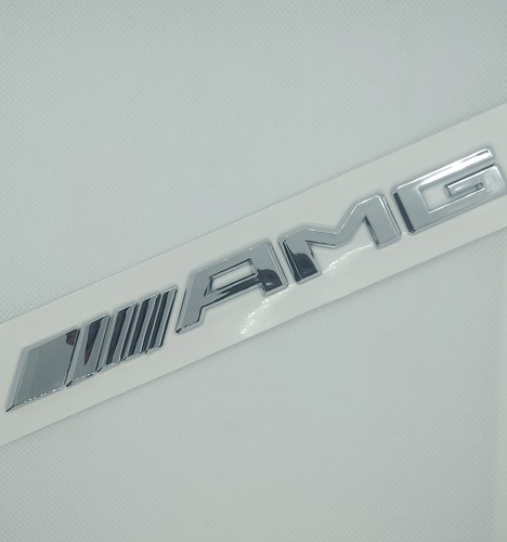 Logo amg chrome emblème plat - amg,