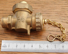 ROBINET D'ARRET robinetterie de vidange à boisseau en LAITON 3/8 PRESSE ETOUPE