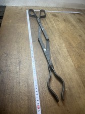 Outil Ancienne  pince à cendre braise cheminée  Attrape Bois  Pliante Ref N.4 C