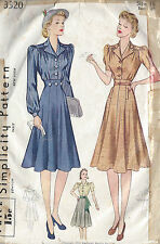 Patron De Couture Vintage 1940