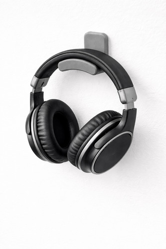Support casque mural gris - ,