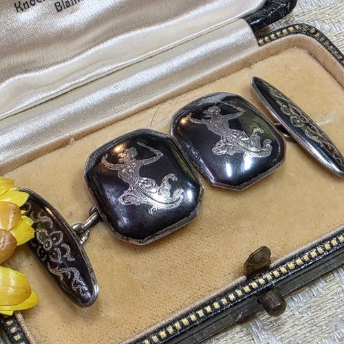 Boutons manchette vintage - de,