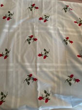 VINTAGE petite nappe carrée guéridon 88 / 88 cm