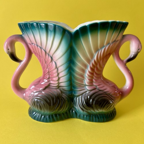 Petit vase vintage flamant - vase,