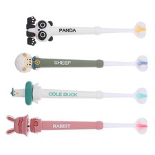 Brosse à dents pour bébé 4 pièces : Brosse à dents souple pour tout-petits avec