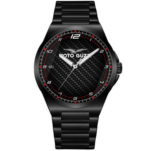 Montre acier noir fan art - montre, en