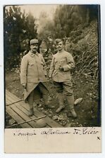 CARTE PHOTO, WW1 Guerre 14-18 2 militaires en uniforme  112ème & 312ème Rg