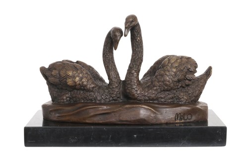 Statue bronze cygne - statue,