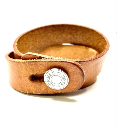 Hermes seri leather bangle - leather,