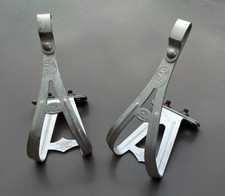 Cales pied AFA ZEFAL DURALUMIN vélo ancien course Caminargent Barra randonneuse