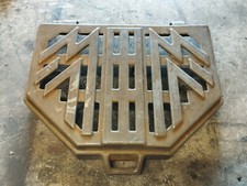 Couvercle émaillé marron  pour un poêle Godin modèle 136