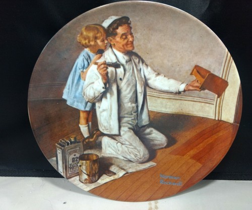 Norman rockwell plate edwin - norman,