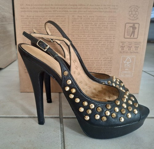 Escarpins noirs clous - noirs, clous,