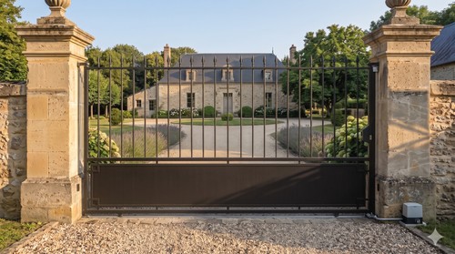 Portail coulissant fer - , bas