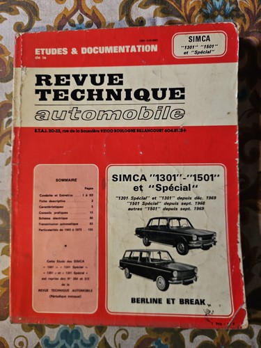 Revue technique automobile - revue,