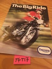 Triumph 750 Trident T150V brochure catalogue moto prospectus prospekt catalog