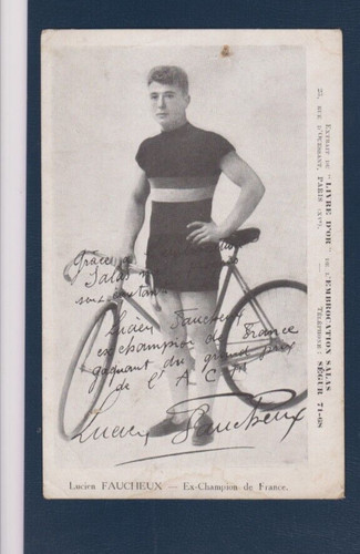 Cyclisme carte cycliste - carte, lucien