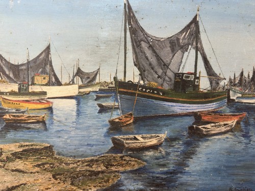 Port pêche marine huile - de,