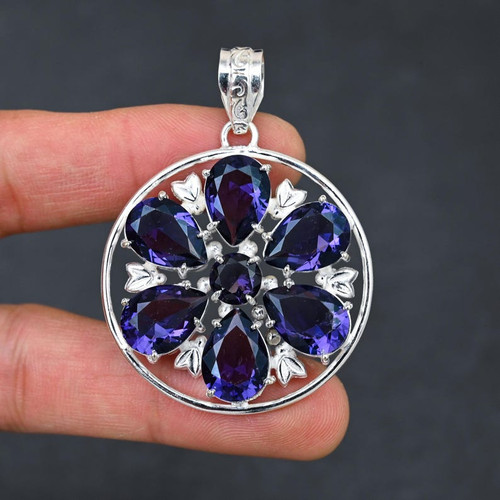 Pendentif bijou argent - en,