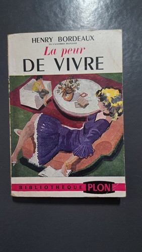 Livre ancien peur - peur, de