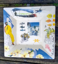 CENDRIER  VIDE POCHE   GIEN FRANCE  - ROUTE DES INDES - ARNAUD D'AUNAY / 16.8 cm