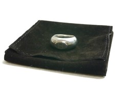 Authentique bague HERMES Evelyn 51 en argent sterling US : 5,75 #973