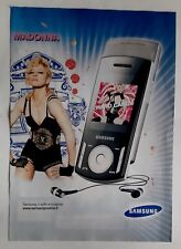 Publicité advert advertising MADONNA  pub SAMSUNG