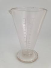 VERRE A PIED GRADUE 250ml ANCIENNE VERRERIE DE LABORATOIRE