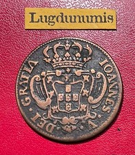 Portugal - 10 réis 1748 Jean V  en cuivre TTB