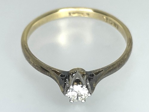 Bague solitaire vintage - vintage, or