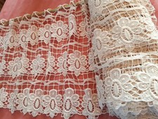 Rideau Brise-bise Macramé écru 8 Mètres sur 42 cm ,campagne,rustique 