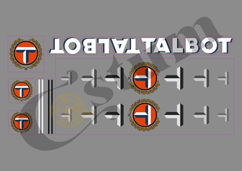 Talb502 stickers decals talbot - talb502,