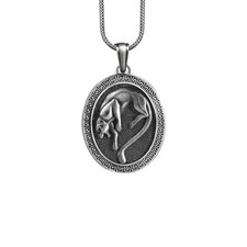 Collier panthère pendentif en argent sterling amoureux des animaux cadeau bij...