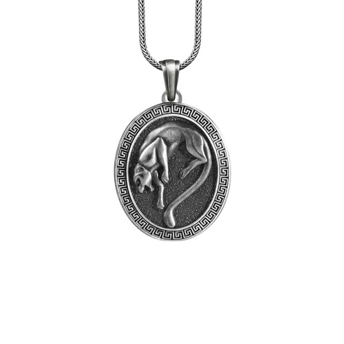 Collier panthère pendentif - , en