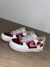 Nike Air Force 1 Low Custom Unique rouge bordeaux et rose