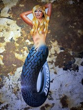 Ancienne Pin-up Pneus DUNLOP