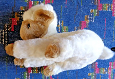 SB2/  PELUCHE VINTAGE BOULGOM MOUTON BLANC MARRON LG 33 CM EXC ETAT